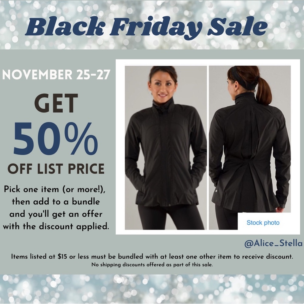 Lululemon Ahead Of The Curve Jacket Black Size 4 Ribbed Sides Ruffle